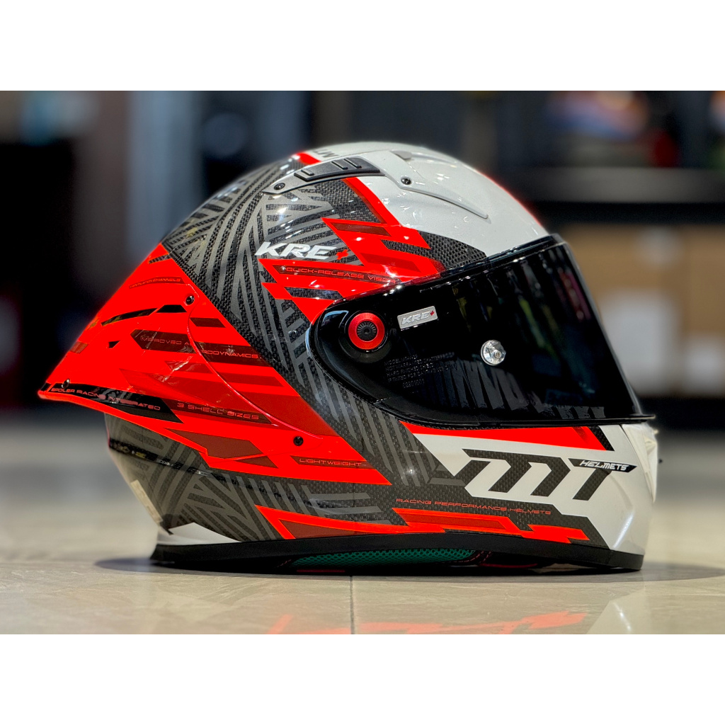 MT KRE+ Carbon Fiber Full Face Single Visor Helmet with Free Extra ...
