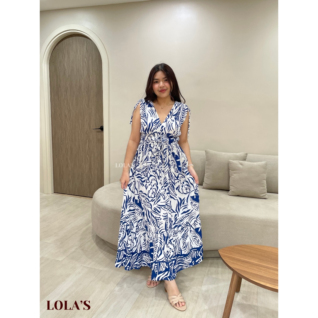 LOLA S Adeline Dress maxi peplum summer dress Shopee Philippines