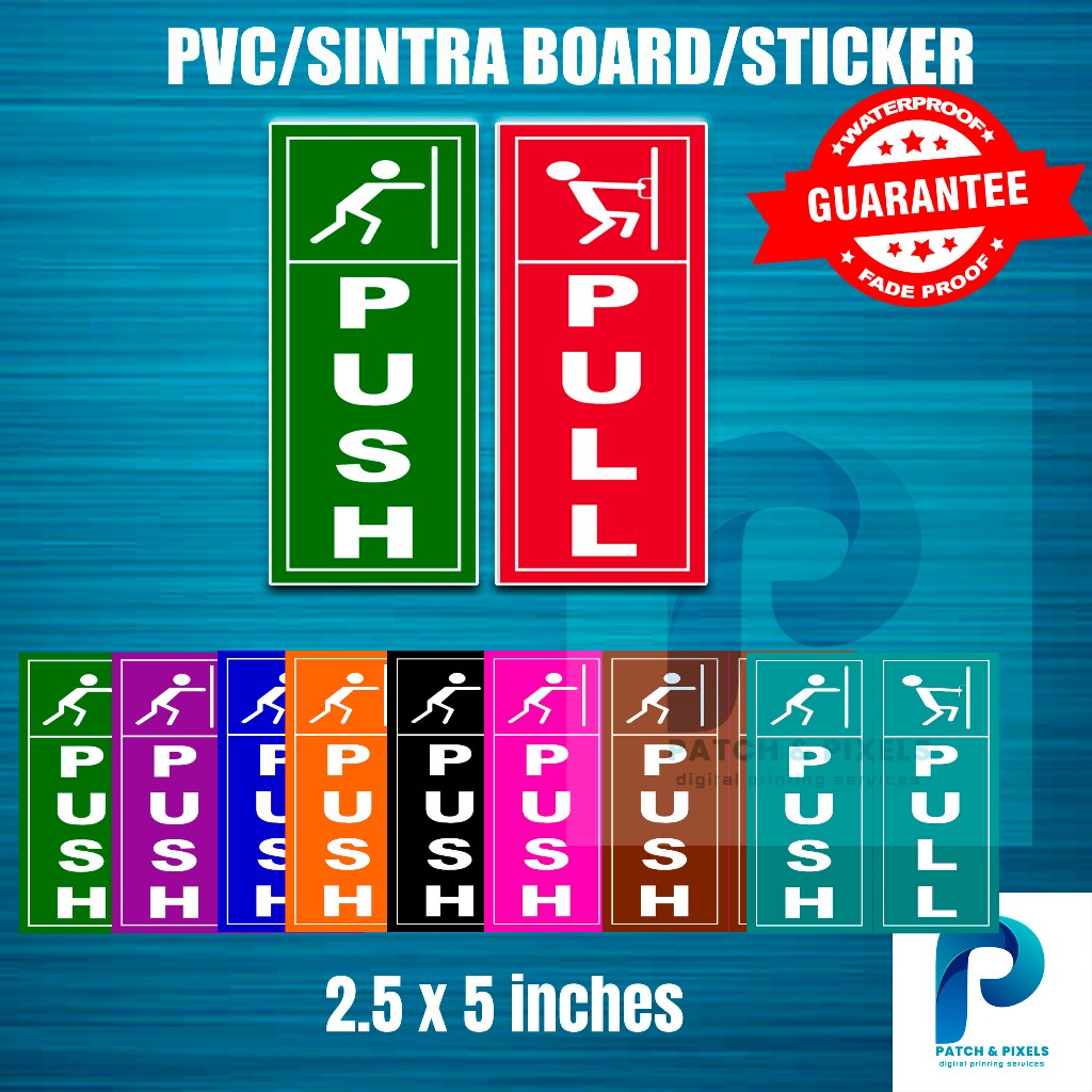Shop pull and push signage for Sale on Shopee Philippines