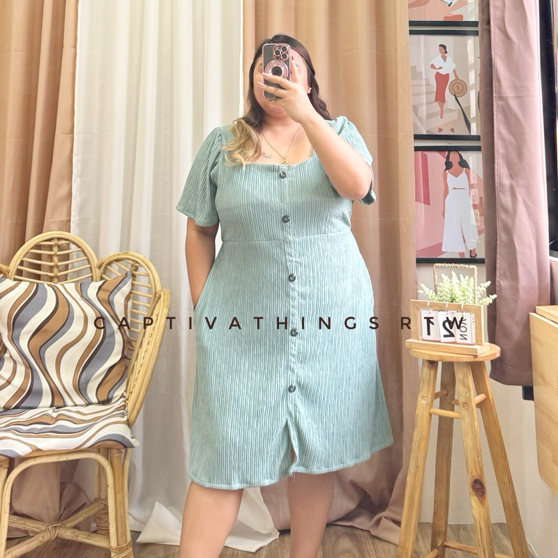 Plus size button down dress best sale