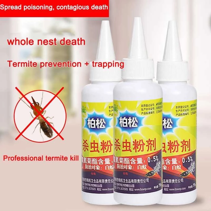 Genuine pine and cypress termite medicine powder, home garden control ...