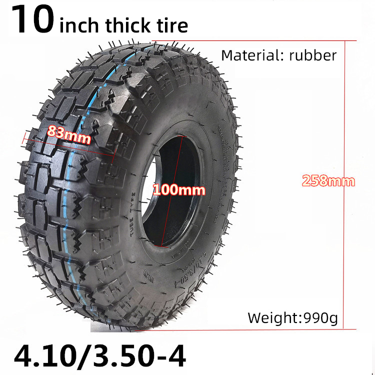 4.10 3.50-4 tyre 4.10-4 tires and inner tube fit electric tricycle trolley  Electric scooter warehouse car 10 inch