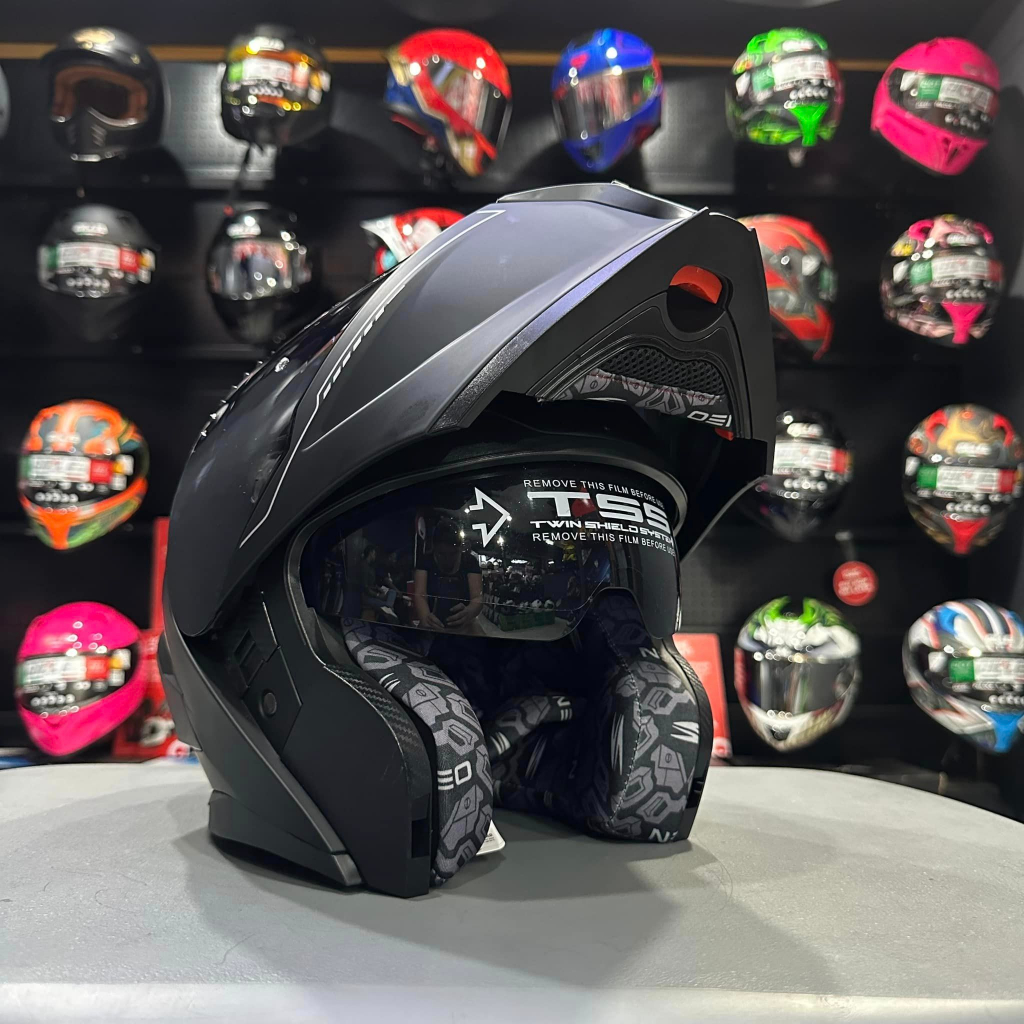 Spyder Neo Icon Modular Dual Visor Motorcycle Helmet For Men and Women ...