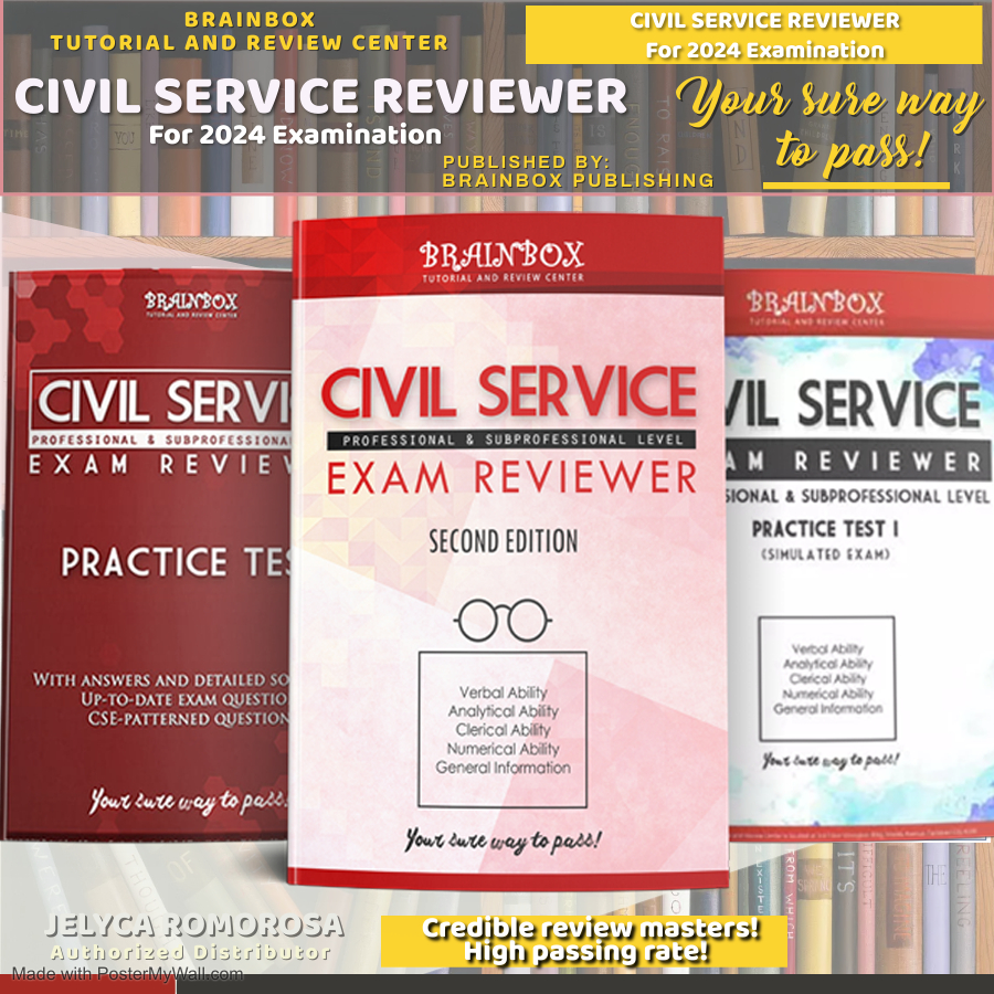 Brainbox Civil Service Reviewer For 2024 Examination Bundle