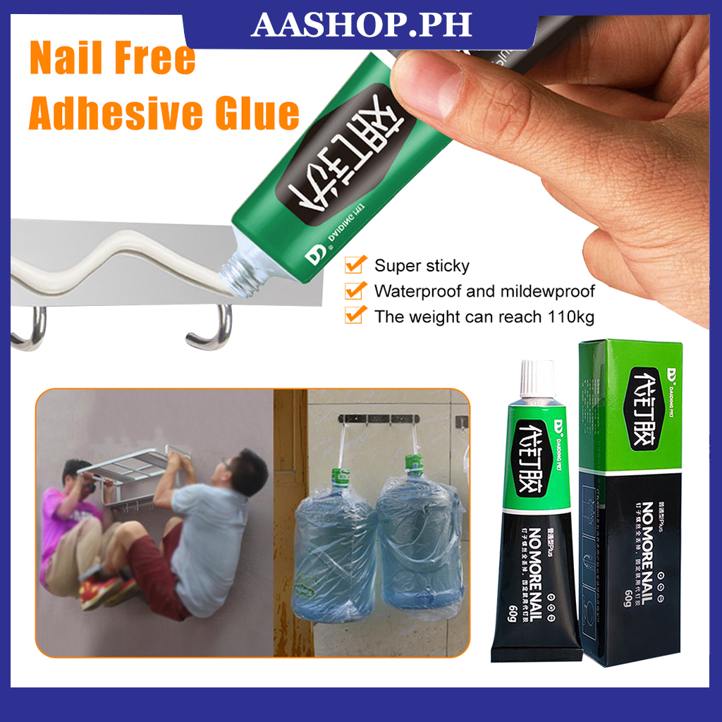 60g All-Purpose Nail Free Glue No More Nails Adhesive For Walls ...