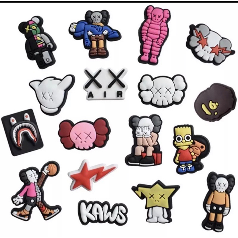 Kaws Jibbitz Crocs Pins for shoes bags High quality cod Shopee