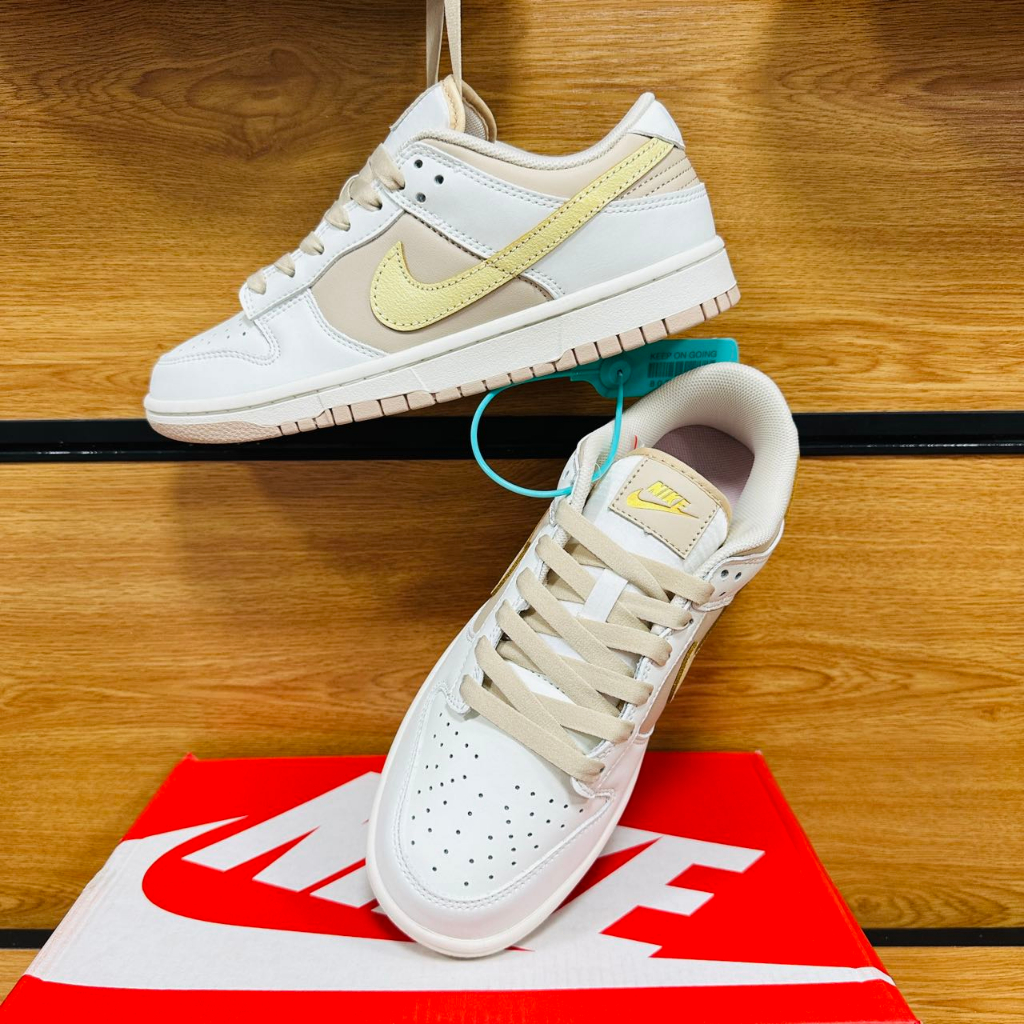 UA Casual Sneakers Dunk Low Pearl White Lowcut Rubber Shoes For Women