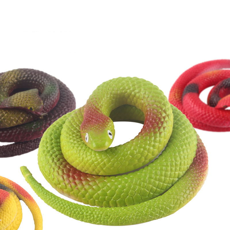 Fake Snake Rubber Snake Toy Figurines Snake Lootbag Filler Toy Snake 