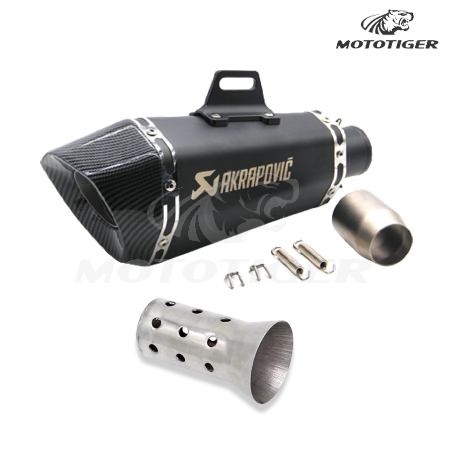 Akrapovic Slant Exhaust Pipe Premium Stainless Steel Canister Pipe