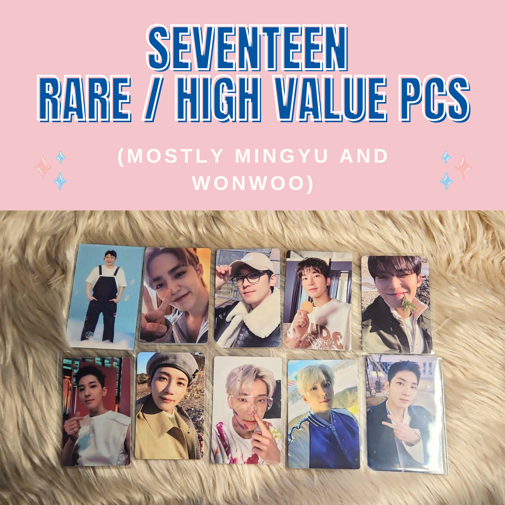 Seventeen Rare / High Value Photocards Set and Tingi (POB, Fanmeet, DVD