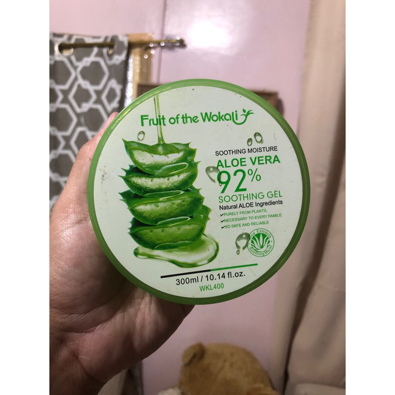 FRUIT OF WOKALI ALOE VERA 92%Soothing Gel 300ml | Shopee Philippines