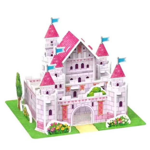 Diy 3D puzzle For Kids Education Toys manual assembly model house ...