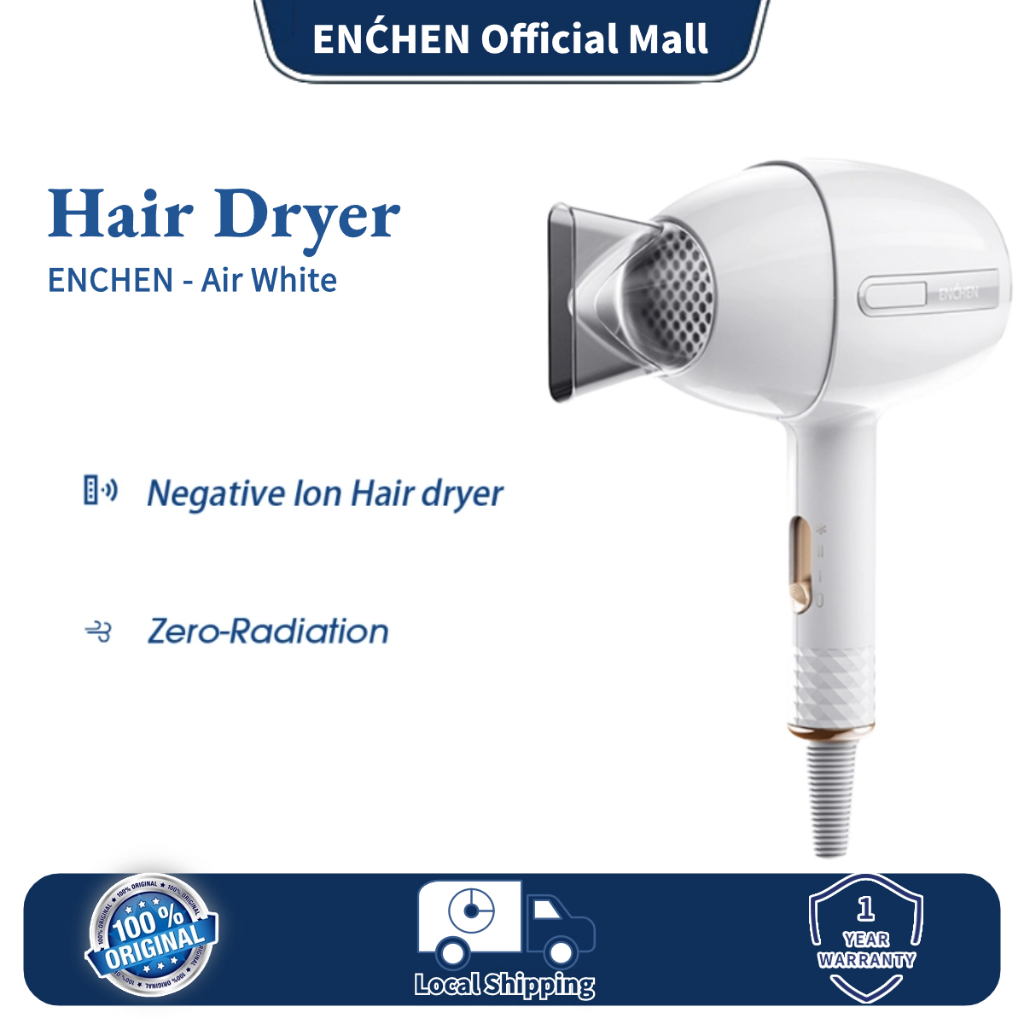 ENCHEN Air Hair Dryer High Negative Ion Hair Care, Hot And Cold Wind