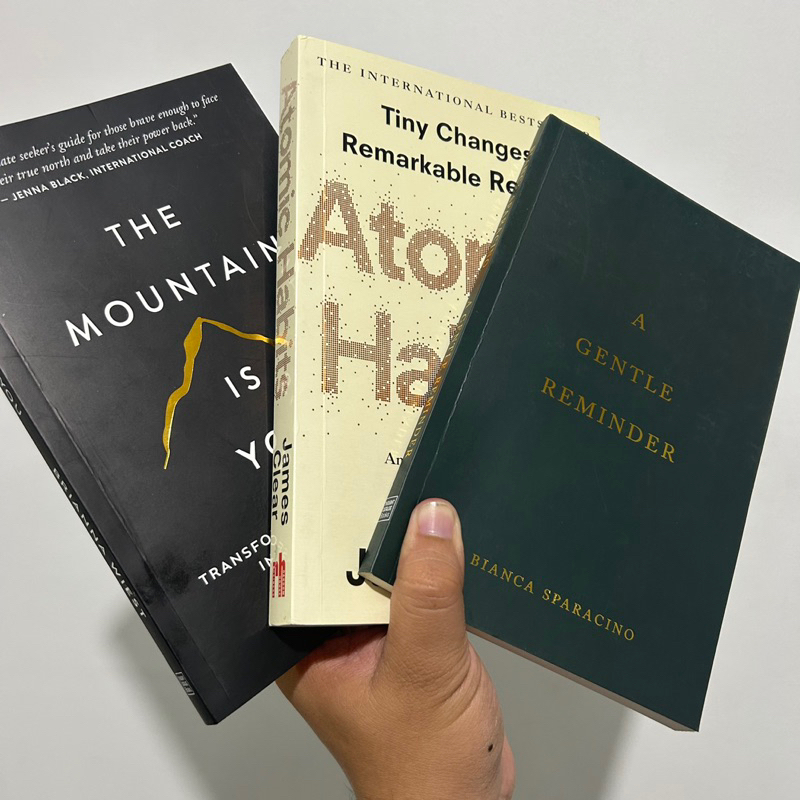 Bundle | Atomic Habits, A Gentle Reminder, The Mountain Is You | Shopee ...