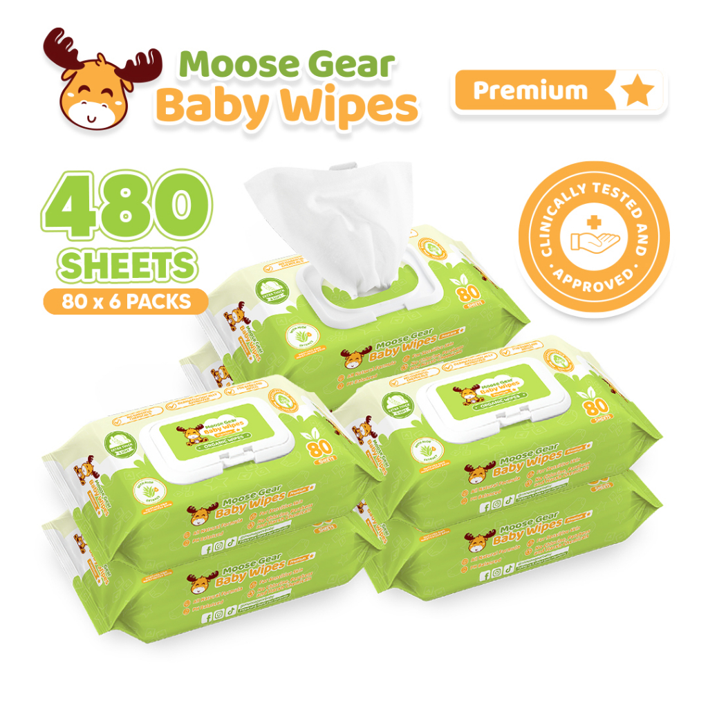 Best Baby Wipes Water Wipes Soft Cleaning Wipes Natural Wet Wipes, 6 Packs,  480 Wipes