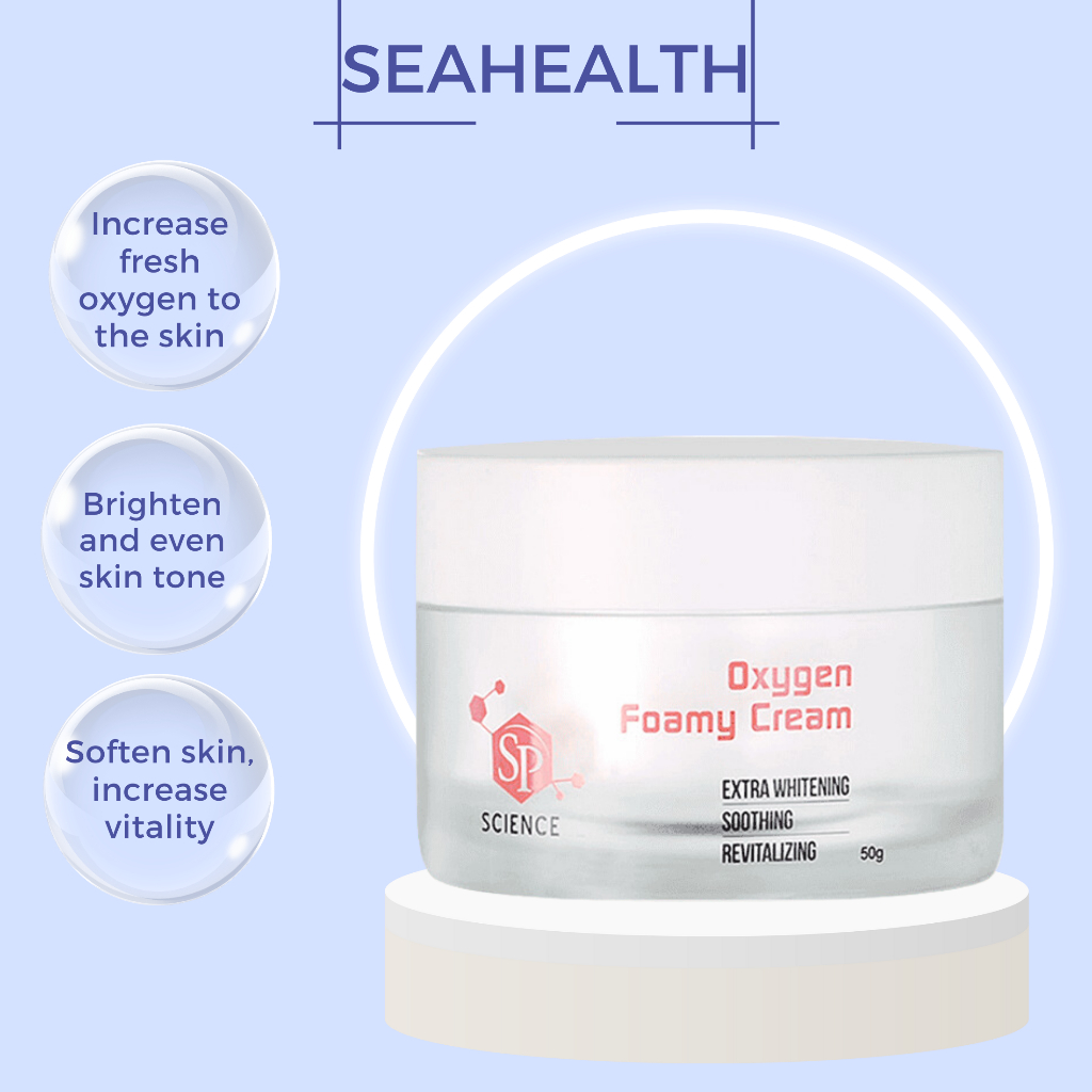 Oxygen foaming cream , providing fresh oxygen to the skin to help