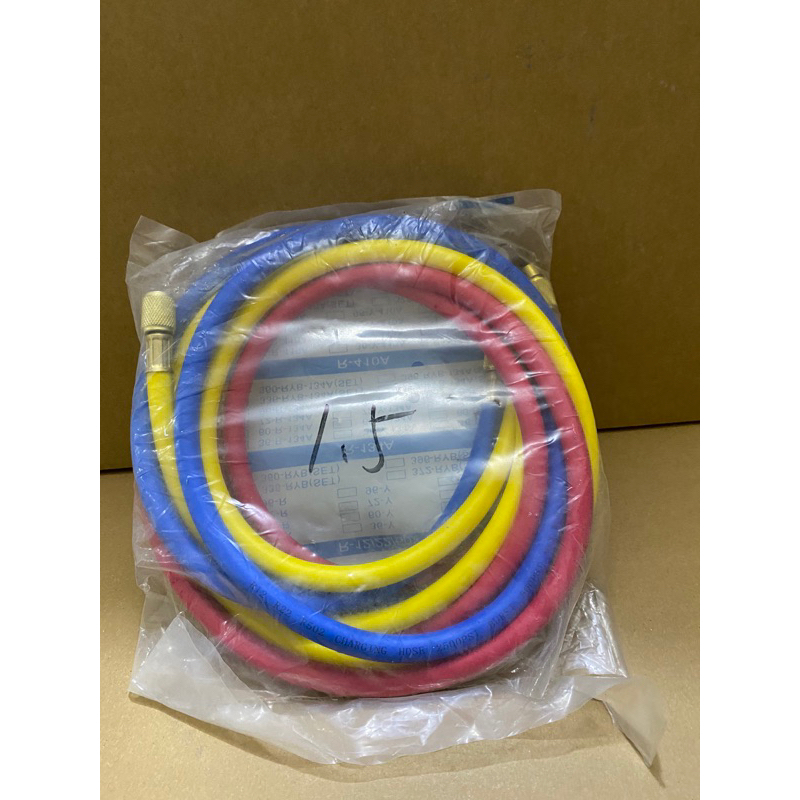 0.9M-3M A/C Charging Hose Tube Kit Hose Low Loss Fittings For R134A R12 R22 Refrigerant Air Conditioning Manifold Gauge 1/4" SAE