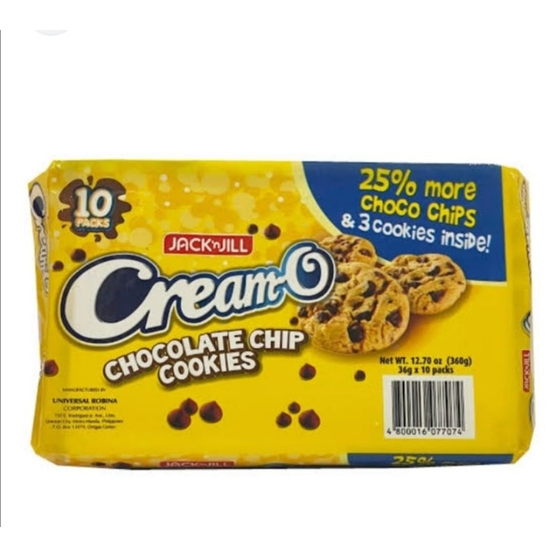 CreamO Chocolate Chip Cookies per pack (10 pcs ) Shopee Philippines