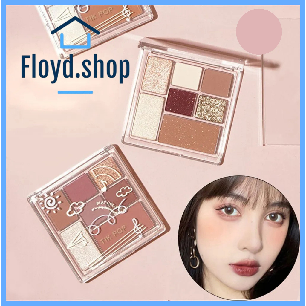 Floyd 7 Color Eyeshadow Palette Smooth Fine Flash Lasting Transparent ...