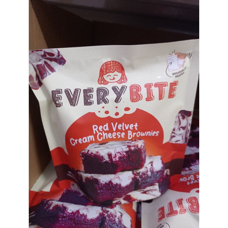 Every Bite Red Velvet Cream cheese Brownies Shopee Philippines