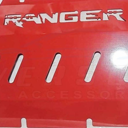 Ford Ranger 2016 to 2020 Skid Plate Under Engine Cover Skid Plate Red ...