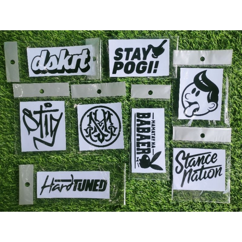 SINGLE COLOR WATERPROOF STICKER / CUT OUT / NOT FADING / VINYL