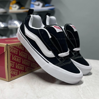 IMRAN POTATO X VANS VAULT KNU-SKOOL VR3 LX Joint Retro Embroidery Black  White Four-color Lace Casual Sneakers-1702