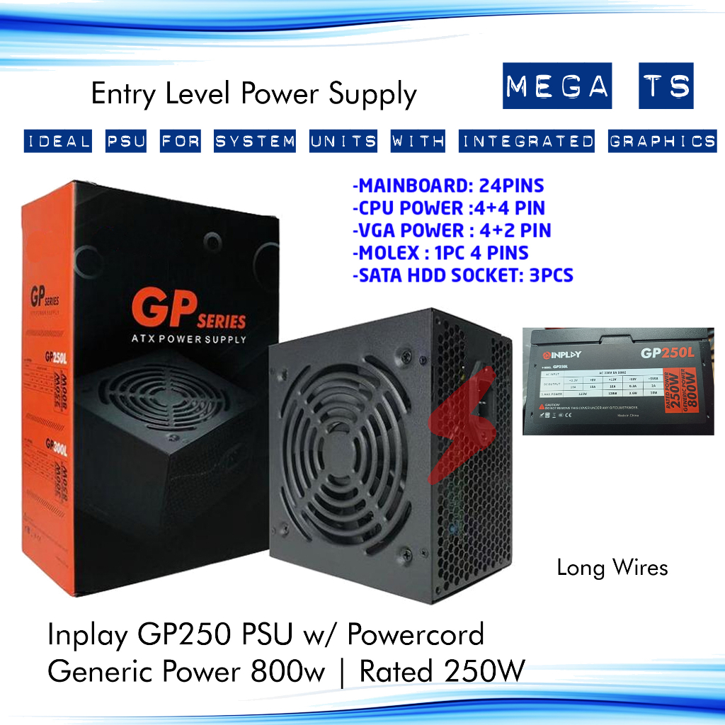 Power Supply , Inplay GP250 GP200 | Ramsta Full Modular 550w 1000w ...