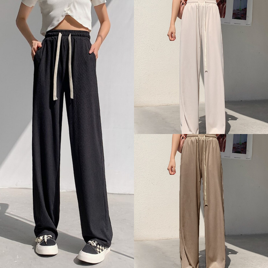 KILY.PH Mall Quality Wide Leg Pants with PoCket Casual Highwaist ...