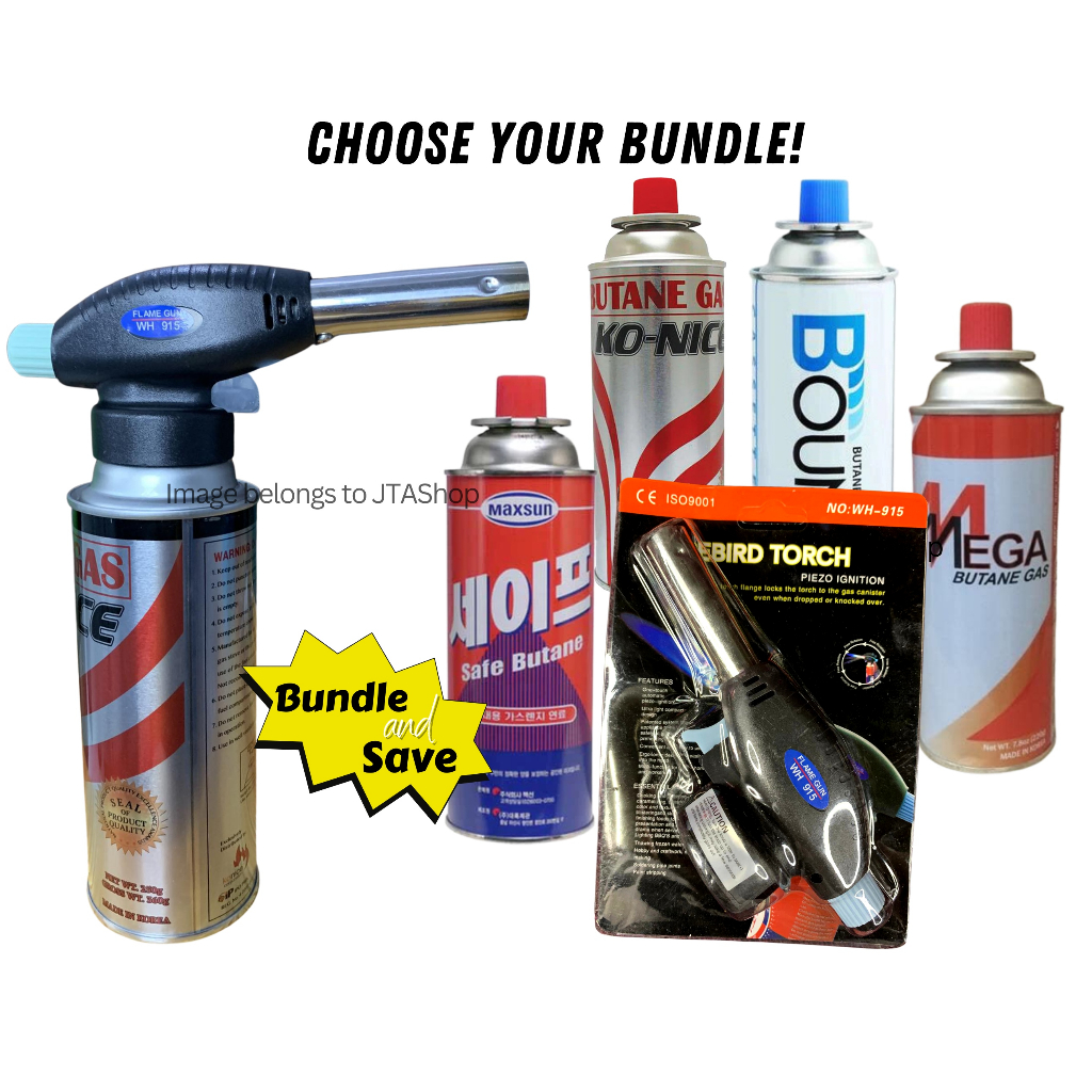 Multipurpose Flame Gun Auto Ignition Blow Torch with 1PC Butane Gas