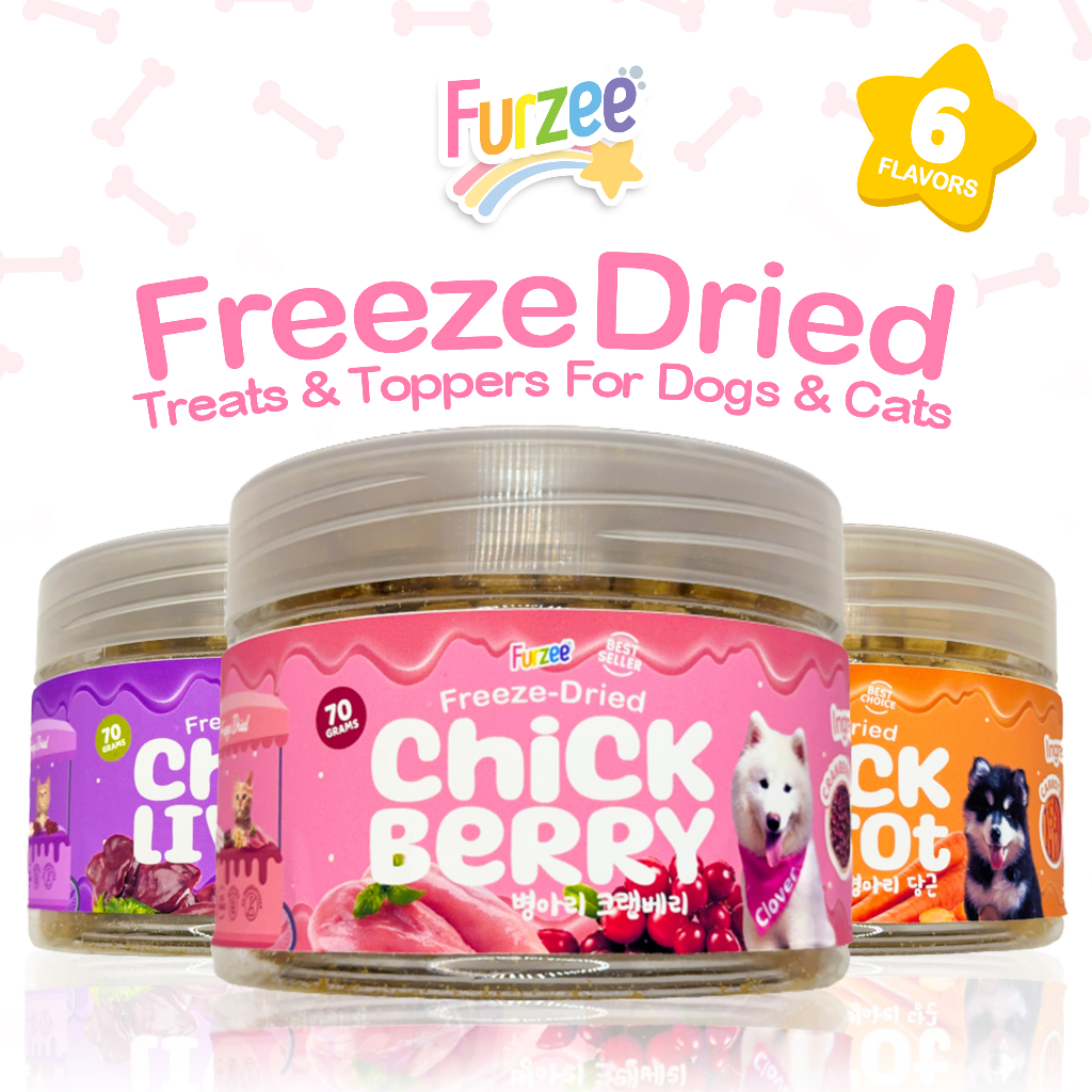 Furzee FreezeDried Treats & Food Toppers for Dogs and Cats Shopee