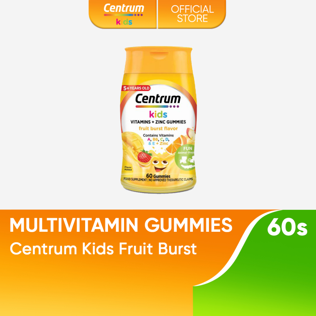 Centrum Kids Multivitamin Gummies Fruit Burst 60s Shopee Philippines