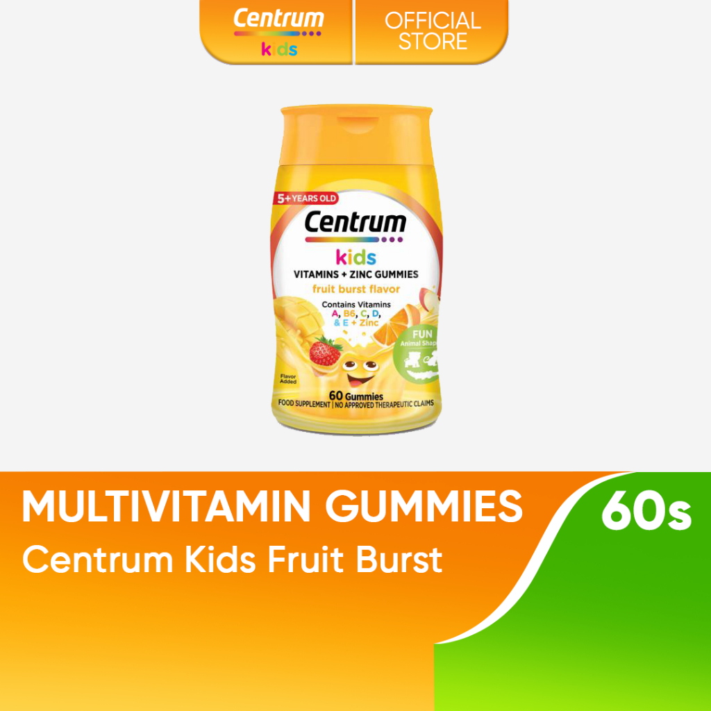 Centrum Kids Multivitamin Gummies Fruit Burst 60s | Shopee Philippines