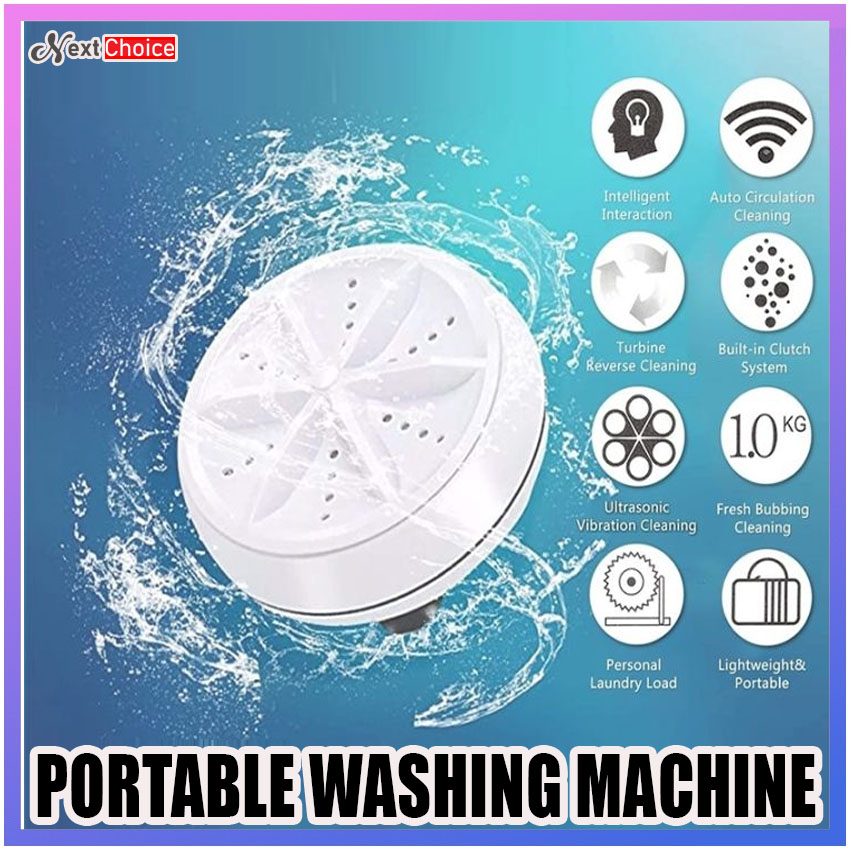 220V Daewoo Folding Underwear Washer Small Mini Washing Machine Portable