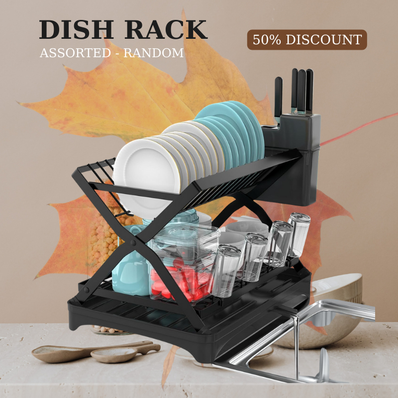 Plate Storage Dish Rack Organizer with Drying Rack z1 Shopee