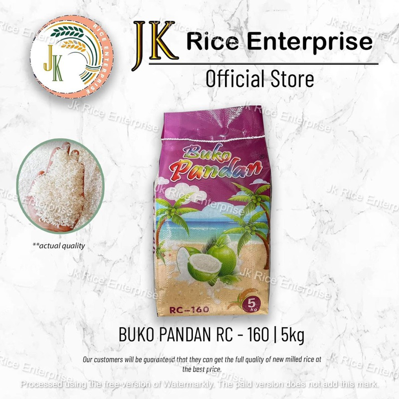 BUKO PANDAN RC-160 RICE 5KG | Shopee Philippines