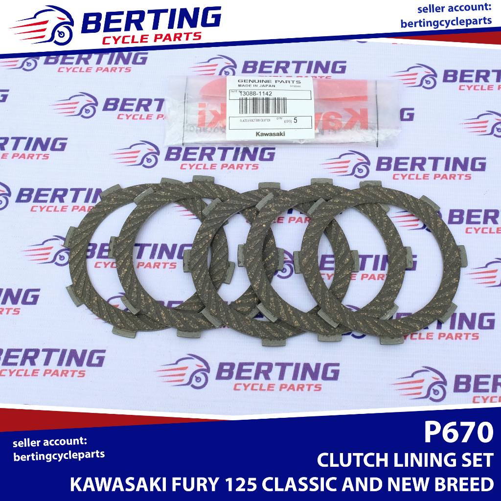 clutch lining fury 125