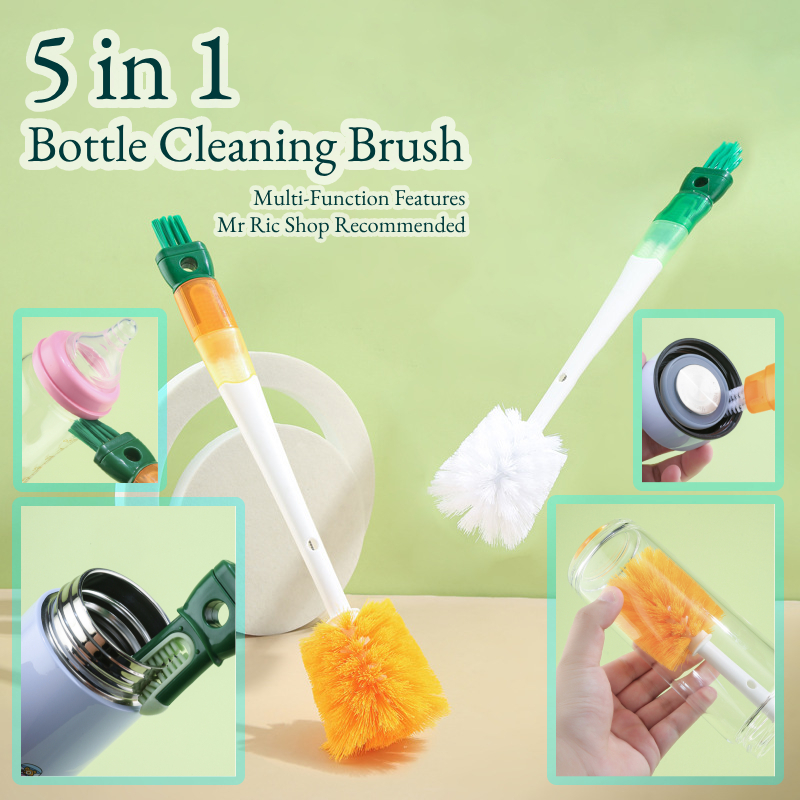 5 in 1 Bottle Cleaning Brush Set MultiFunctional Cleaner Tumbler Brush