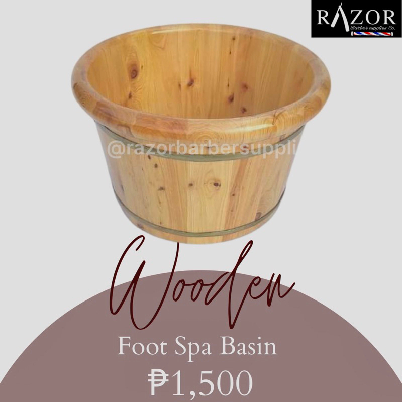 Wooden Foot Spa Bucket Foot Spa Basin Shopee Philippines