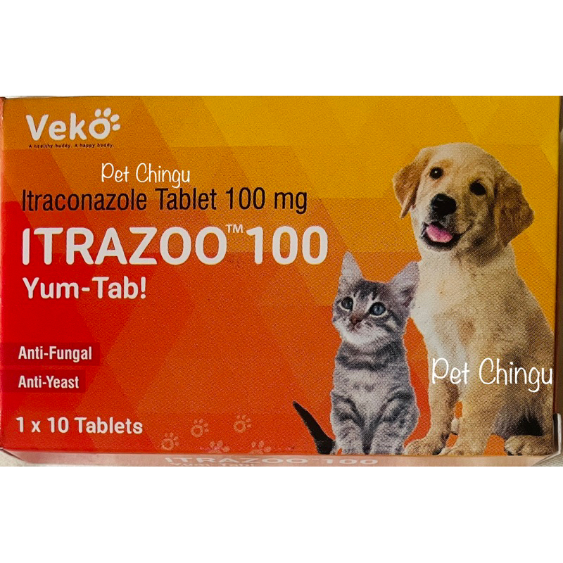 10 Tablets ITRACONAZOLE 100 mg Veko ITRAZOO 100 Antifungal, Antiyeast