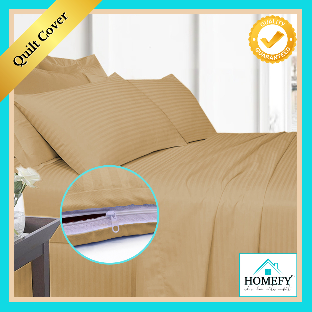 Homefy PH Premium Stripes/Chevron Quilt/Duvet Cover Comforter with