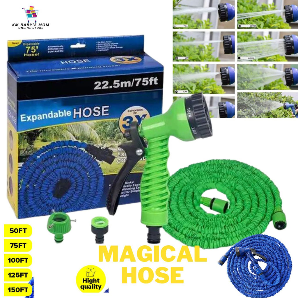 KMbmos 1Pc Water Hose Expandable Flexible Magic Garden Water Pipe Hose