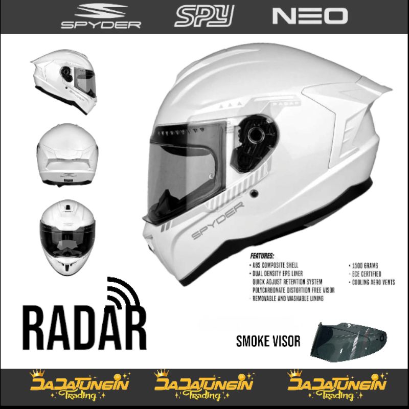 SPYDER Radar Fullface Helmet | Shopee Philippines