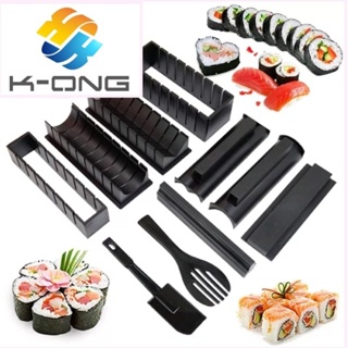 DIY Sushi Making Kit with Complete Sushi Set,Plastic Sushi Maker Set with 8  Shapes Rice Roll Mold Heart/Square/Triangle/Round - AliExpress