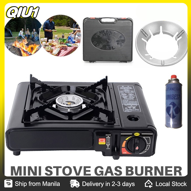 Portable Butane Gas Stove With Case Camping Super Kalan Burner Outdoor BBQ Cooker Tools Butain