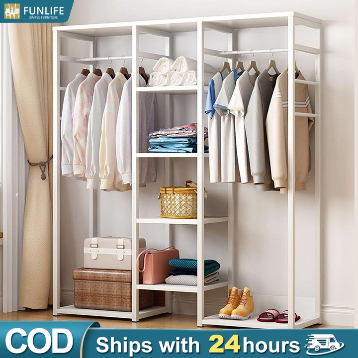 Clothes Rack Storage Rack Wardrobe Metal Standing