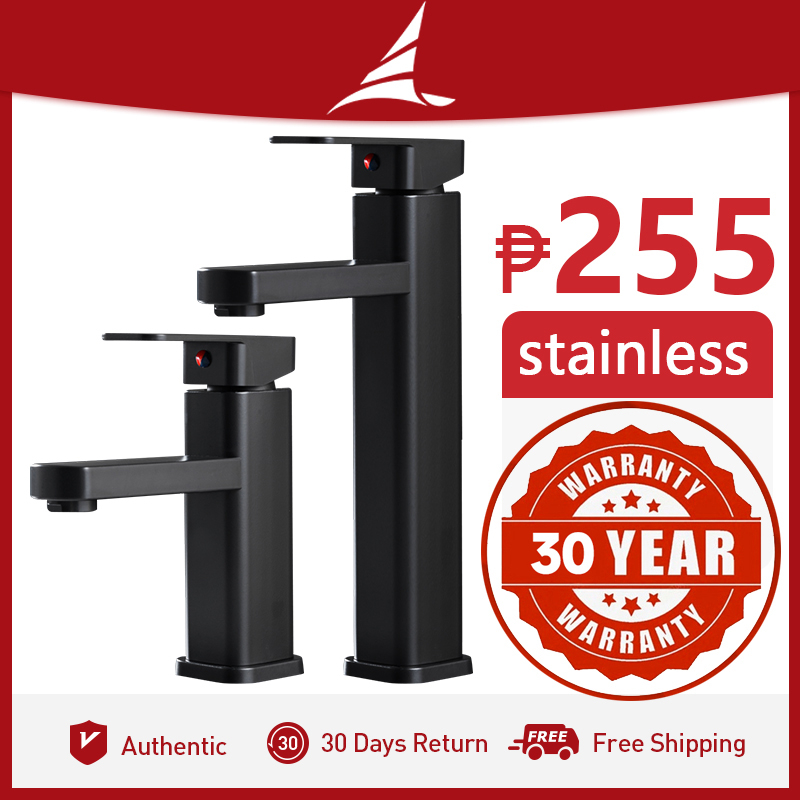 Faucet Stainless Steel Hot & Cold Bathroom Faucets tall all Basin