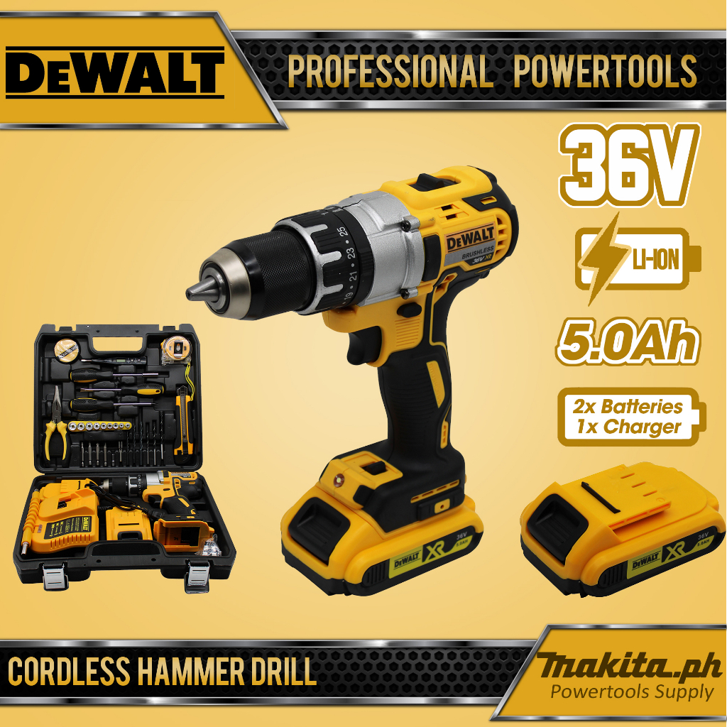 DeWALT 36V Cordless Hammer Drill Shopee Philippines