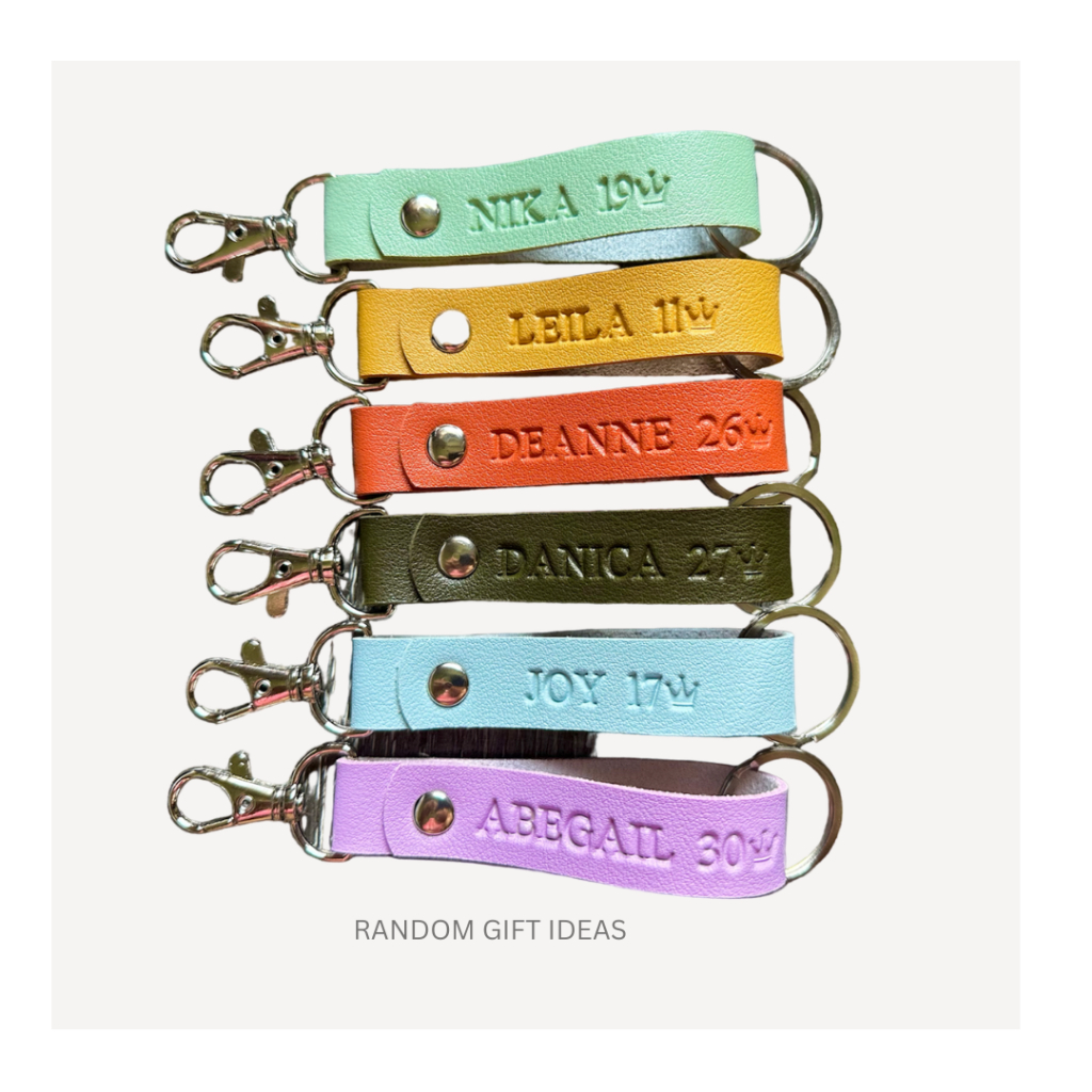 Personalized Leather Keychain-Hook and ring (heatstamp) | Shopee ...