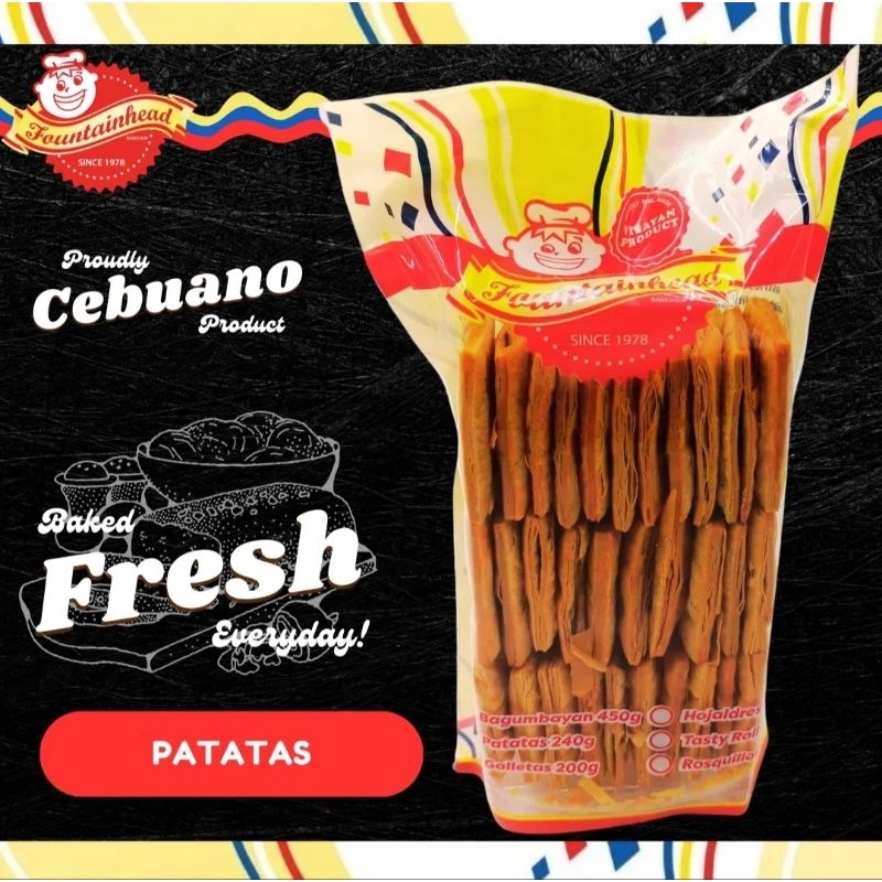Patatas Cebu Delicacy Pasalubong Pack 240gm Shopee Philippines